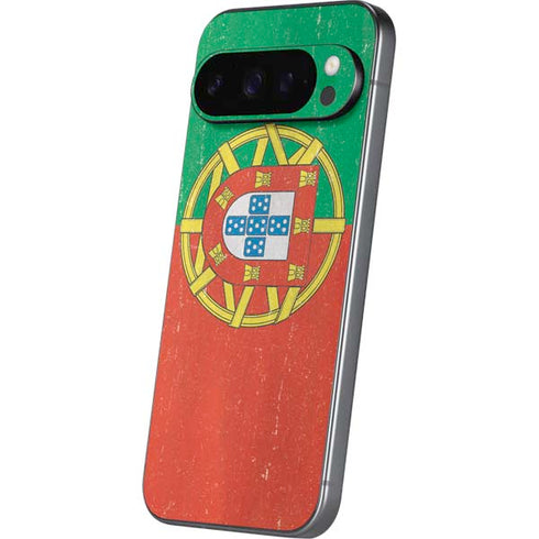 Portugal Flag Distressed Google Pixel 9 Pro Skin